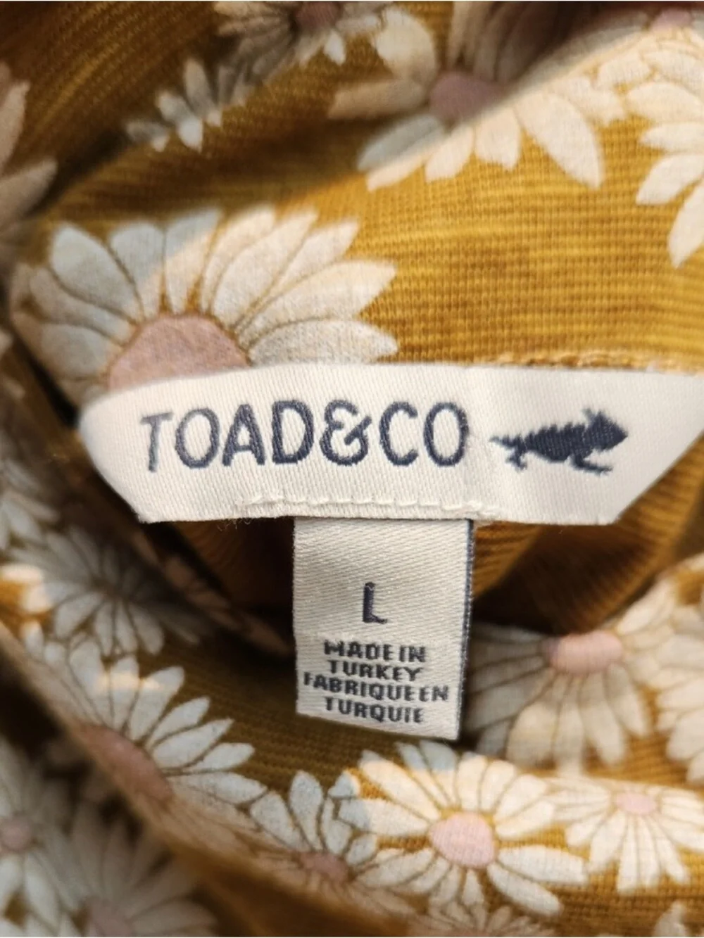 Toad&Co Mustard Yellow Daisy Print Kids Pajamas